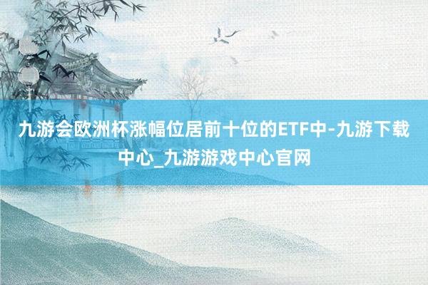 九游会欧洲杯涨幅位居前十位的ETF中-九游下载中心_九游游戏中心官网