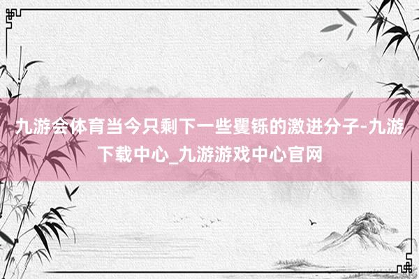 九游会体育当今只剩下一些矍铄的激进分子-九游下载中心_九游游戏中心官网