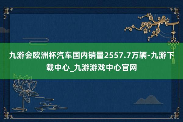 九游会欧洲杯汽车国内销量2557.7万辆-九游下载中心_九游游戏中心官网